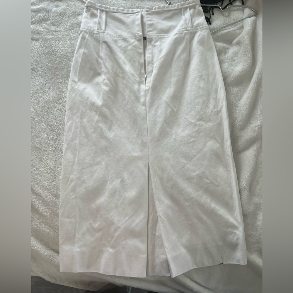 burberry white pencil skirt